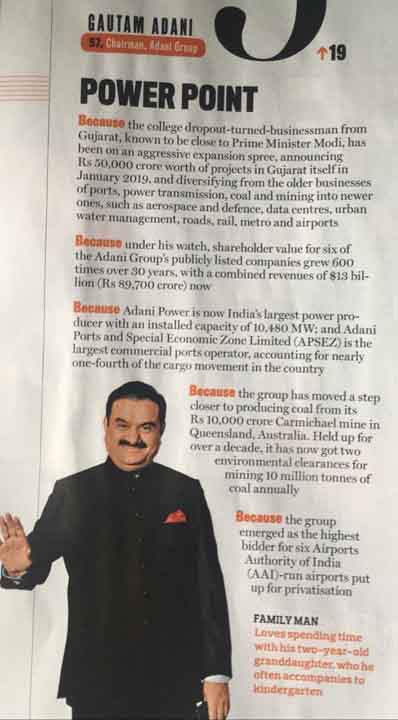 India Today The High and Mighty Power List 2019