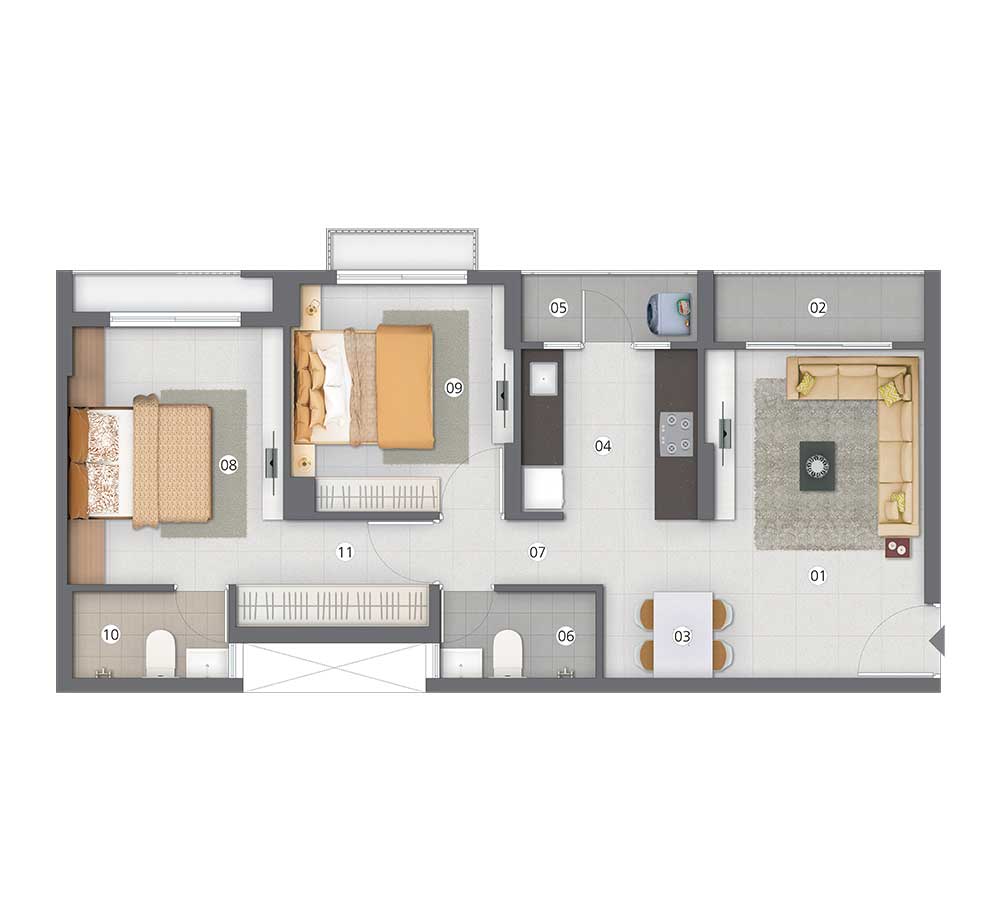 Aster NEO - Typical Floor Plan