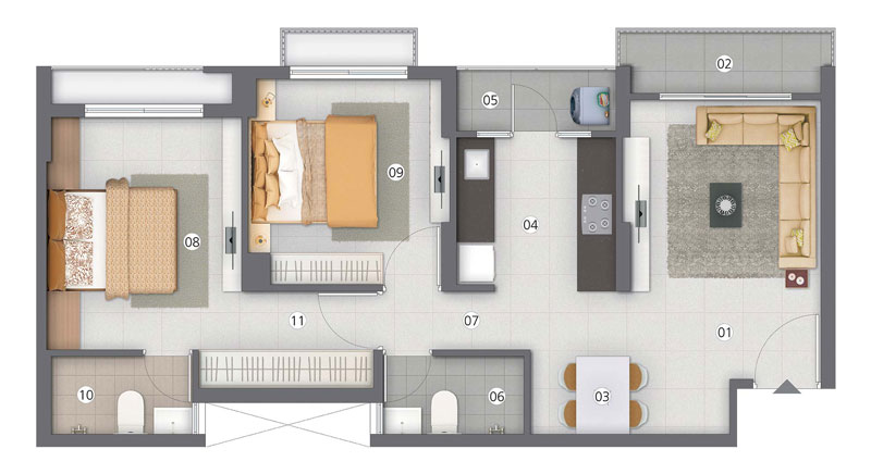 Aster Typical Unit Plan