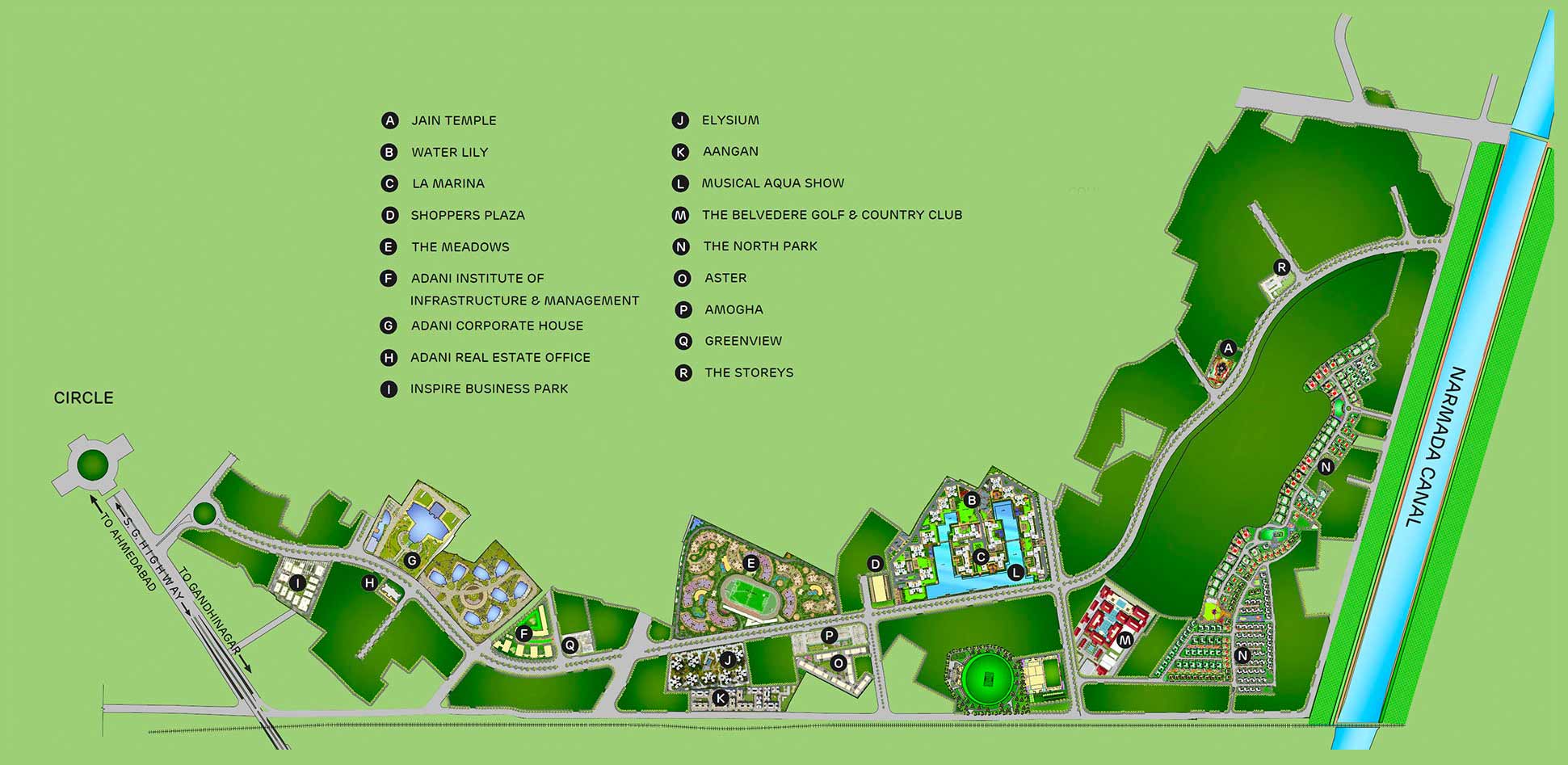 Master Layout of Adani shantigram