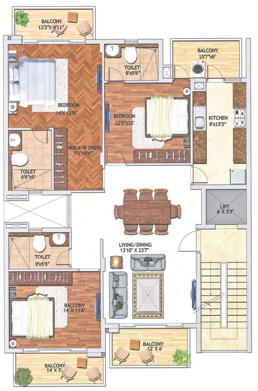 Samsara Typical Unit Plans type B1