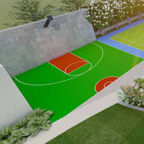 Half Basketball Court