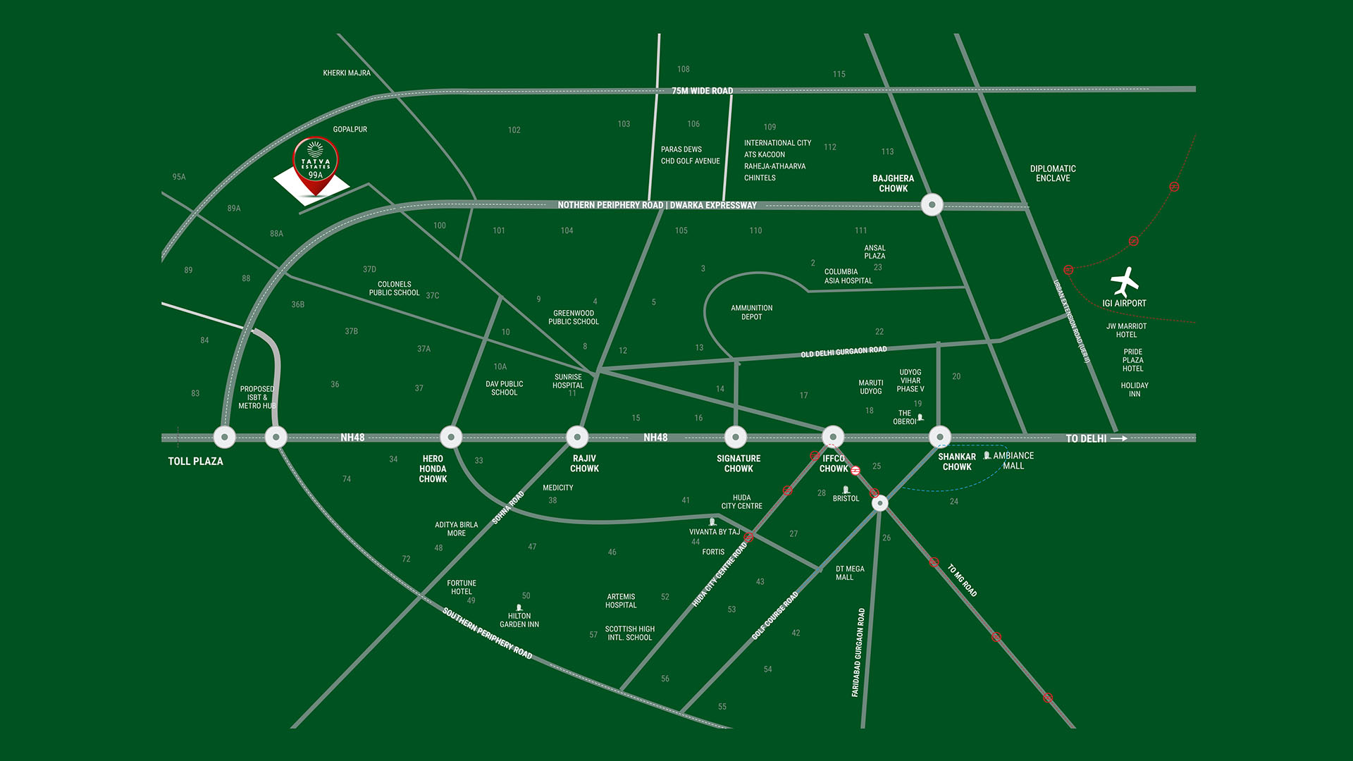 Tatva Estates - Nearby Locations